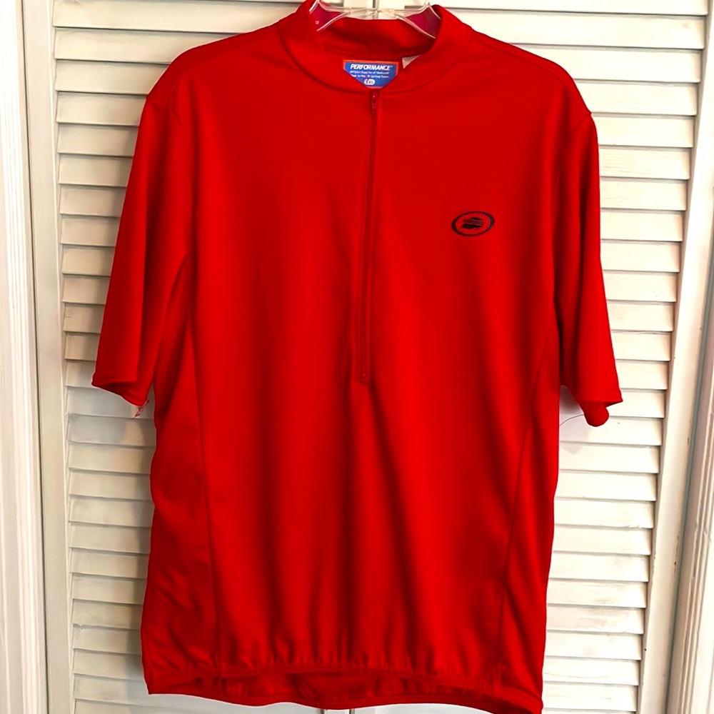 PERFORMANCE Red Biking Jersey w/Zipper front and Back Pockets, Size XXL